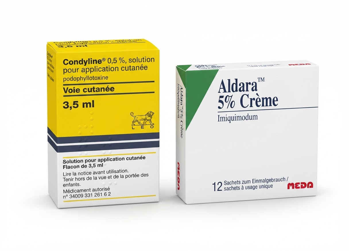 condyline et aldara- pommades